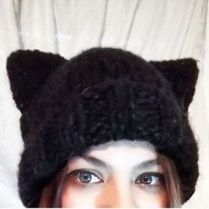 Black Cat ear beanie